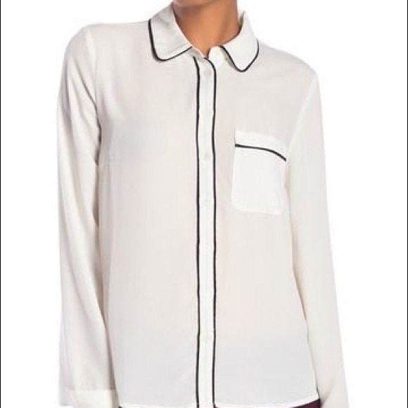Philosophy Apparel Button Front Blouse - Picture 1 of 8